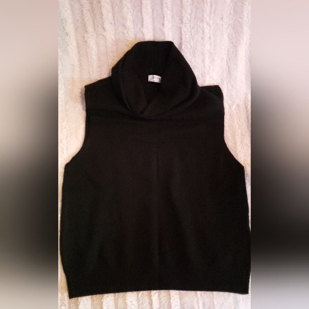 Aritzia Black Sleeveless Cowl Neck Sweater